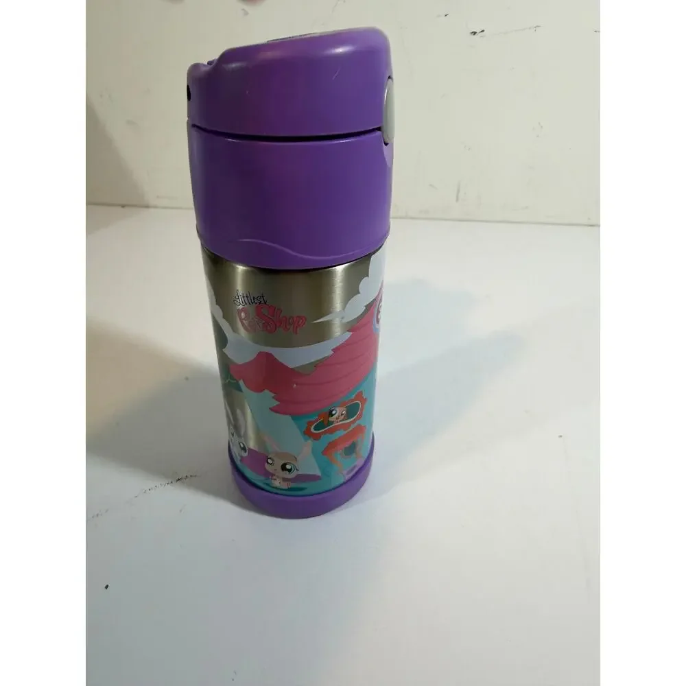 LITTLEST PET SHOP Thermos FUNTAINER 12oz Insulated Water Bottle Hot Cold LPS HTF